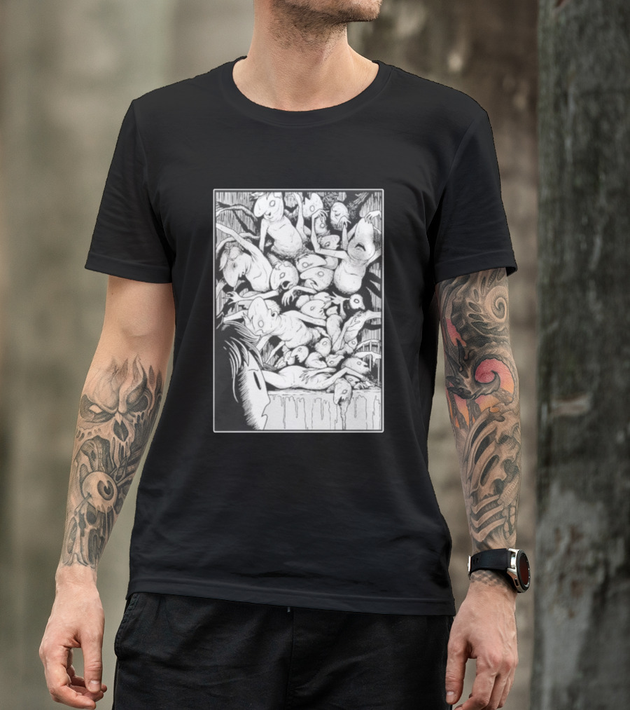 Oneyplays Horror Manga Boys Disturbing Creature Chaos T-Shirt