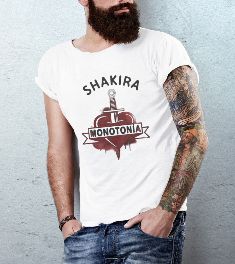 Shakira Monotonía Heart And Sword T-Shirt