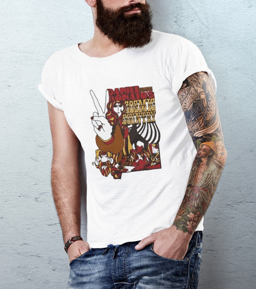 Daniel Donato’s Cosmic Country Relix Session Psychedelic Peace Sign T-Shirt