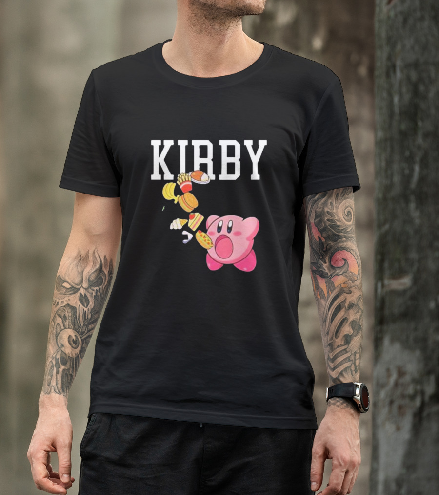 KIRBY Inhales Iconic Food For Power Up T-Shirt