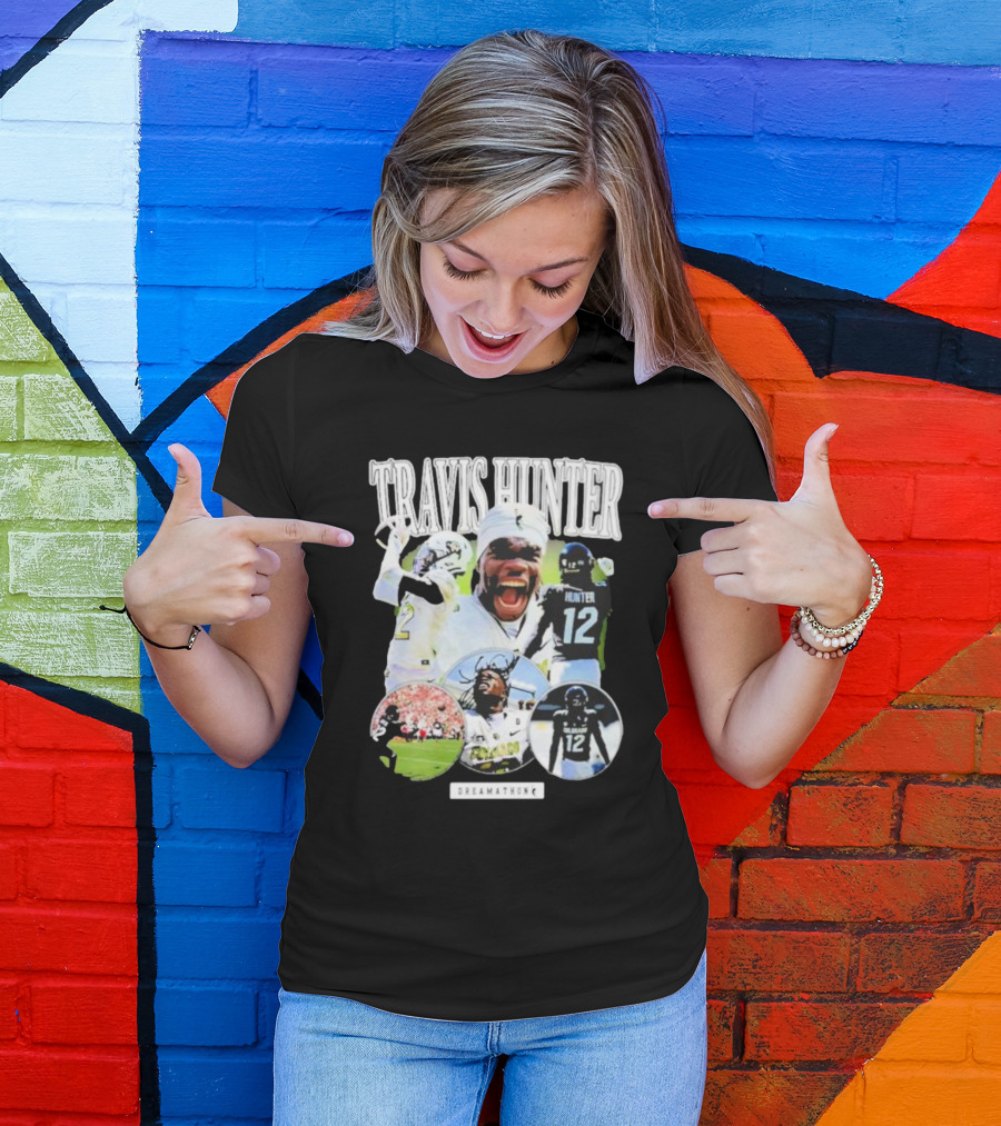 Travis Hunter Football Dreamathon Performance Highlights T-Shirt