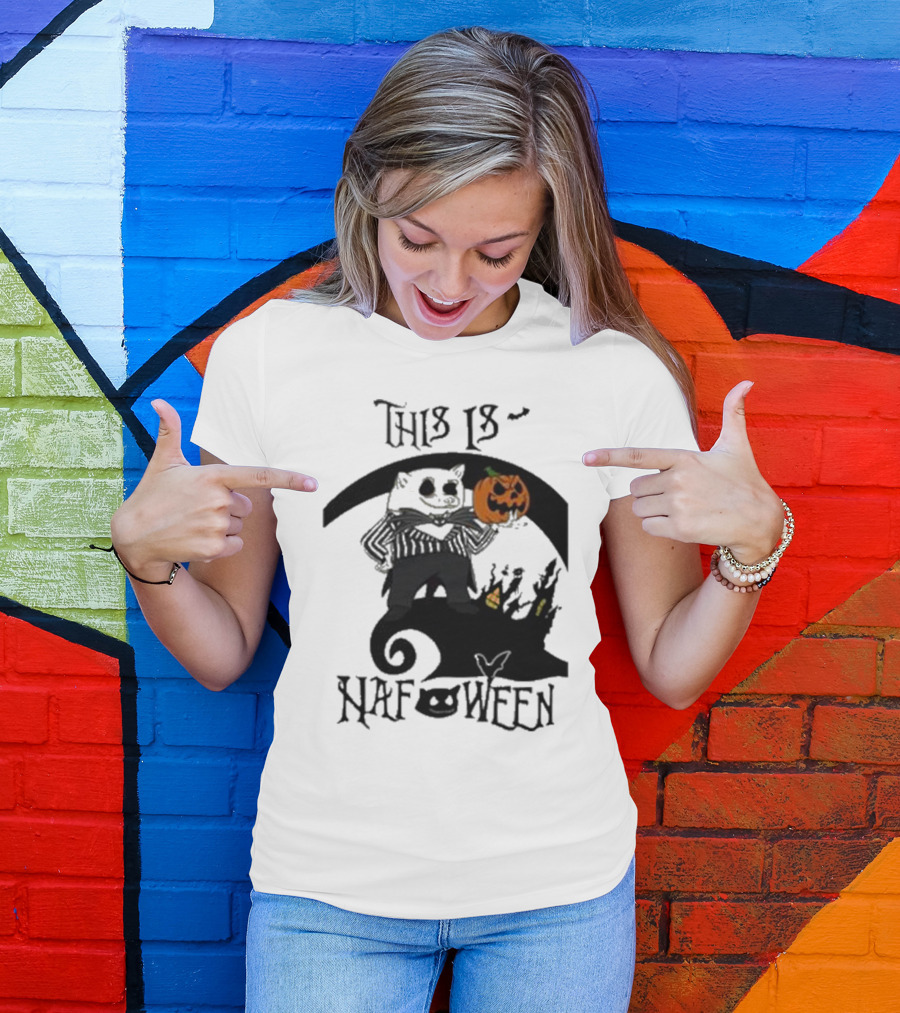 This Is Nafoween Halloween Nafo Pumpkin Character T-Shirt