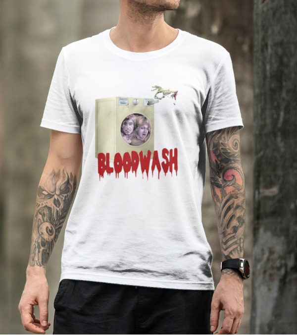 Puppet Combo Bloodwash Horror Laundry Machine With Faces And Monster Hand T-Shirt