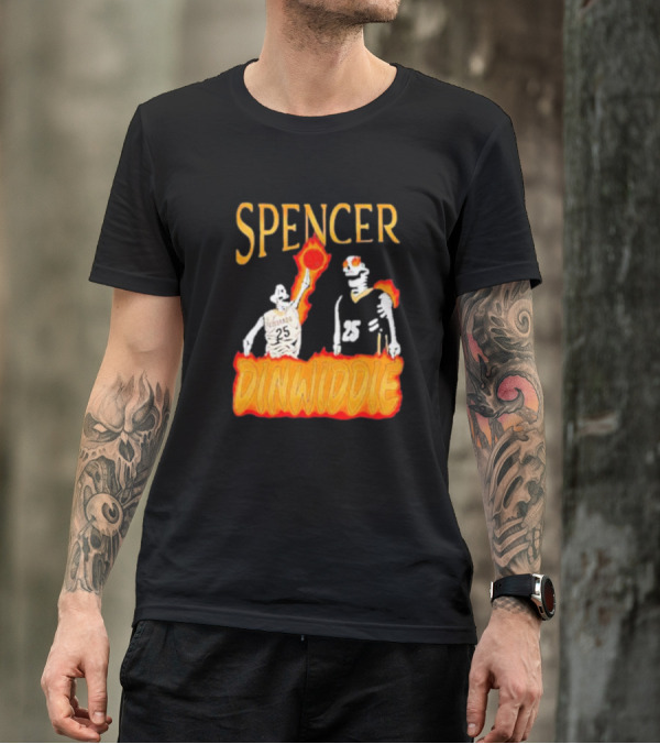 Spencer Dinwiddie Richmond 25 Basketball Flames T-Shirt