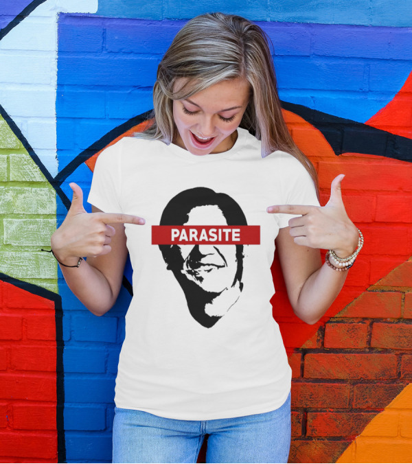 Parasite Davaomigrant Red Bar Face T-Shirt