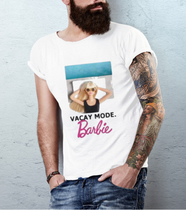 Vacay Mode Barbie Sunglasses Relaxation Scene T-Shirt
