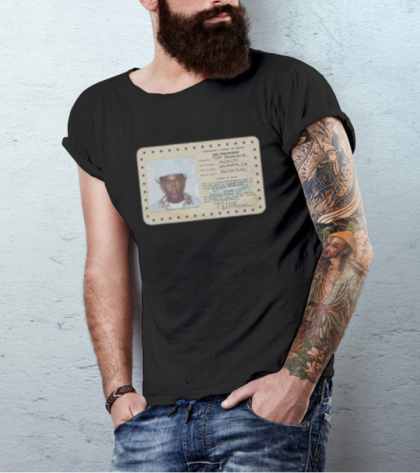 Tyler Call Me If You Get Lost License Card ID With Photograph T-Shirt