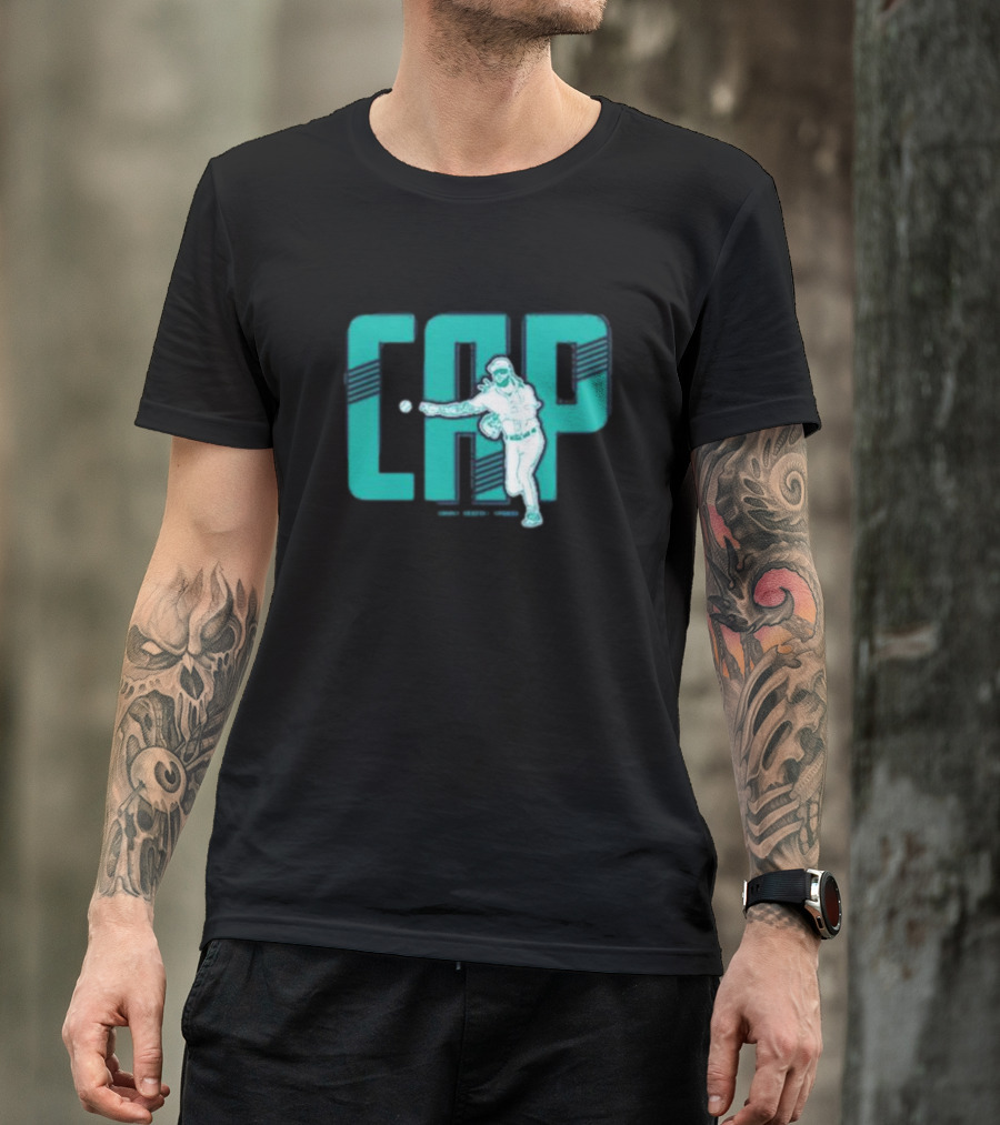 CAP Simply Seattle Sports Baseball Pitcher T-Shirt