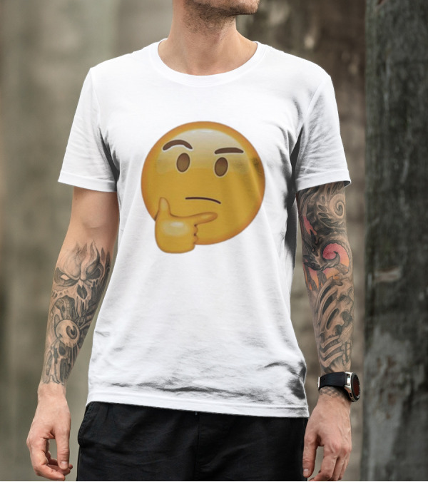 Curious Thinking Face Emoji T-Shirt