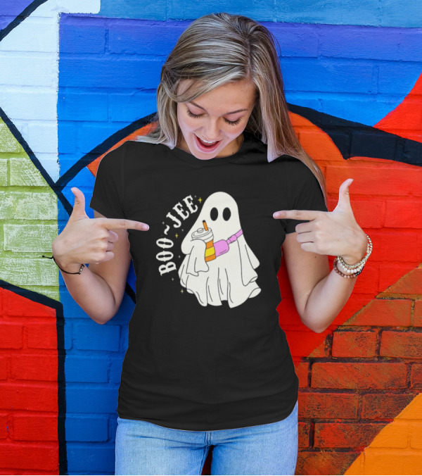 Boo Jee Ghost Cute Funny Halloween Ghost Boo-Jee T-Shirt
