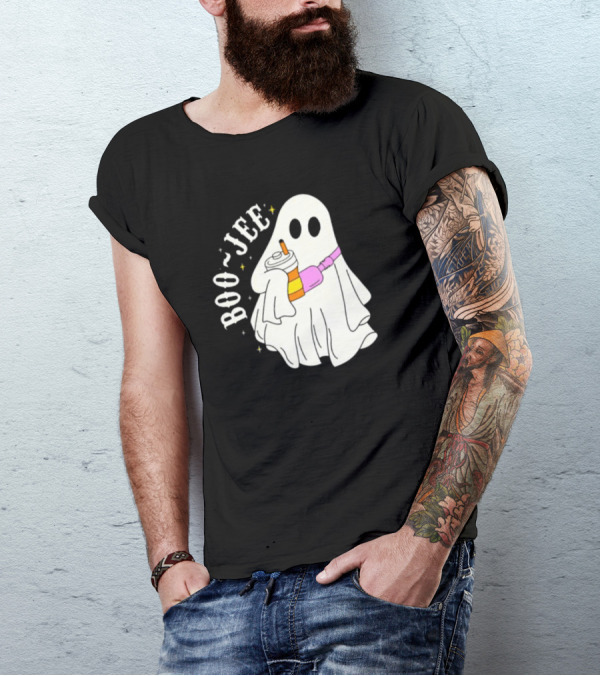 Boo Jee Ghost Cute Funny Halloween Ghost Boo-Jee T-Shirt