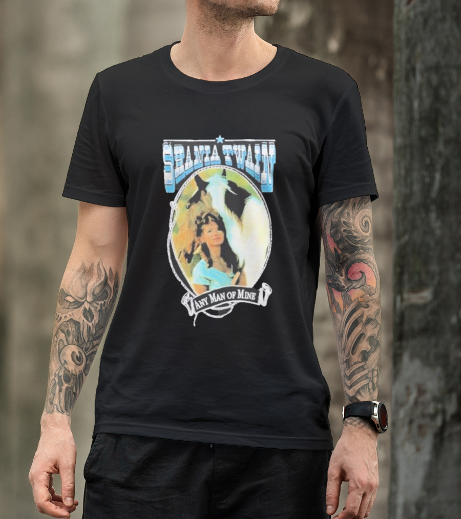 Shania Twain Any Man Of Mine Country Music Equestrian T-Shirt