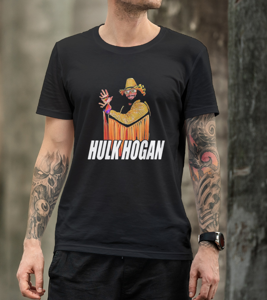 Macho Hulk Hogan Retro Style Wrestler Costume T-Shirt