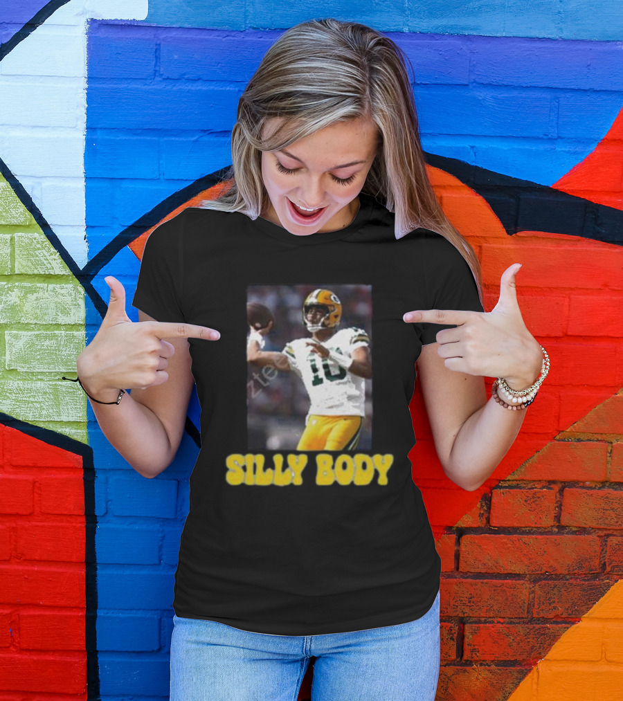 Green Bay Packers Silly Body Jordan Love Football T-Shirt
