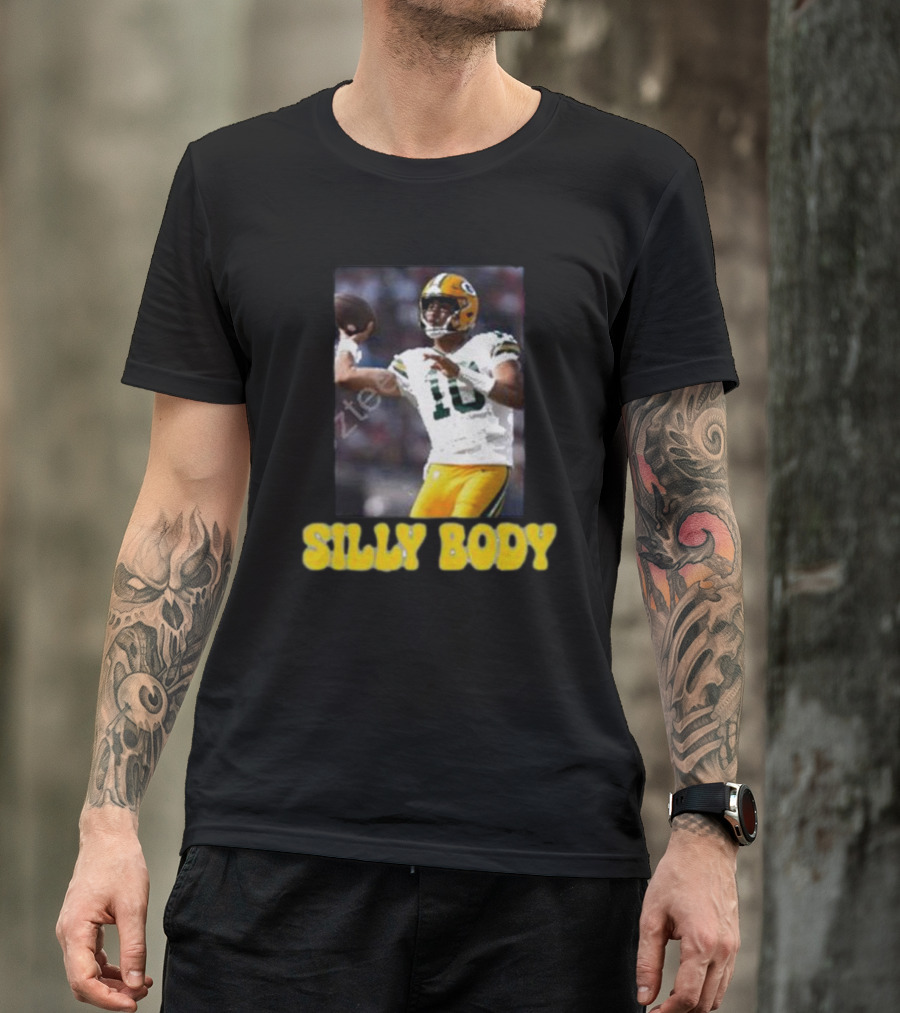 Green Bay Packers Silly Body Jordan Love Football T-Shirt