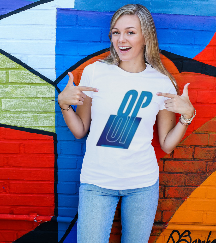 Oscar Piastri OP Blue Logo Motif T-Shirt