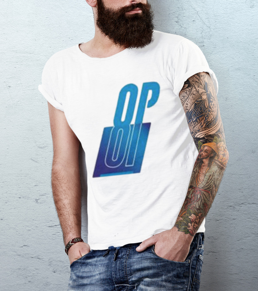 Oscar Piastri OP Blue Logo Motif T-Shirt