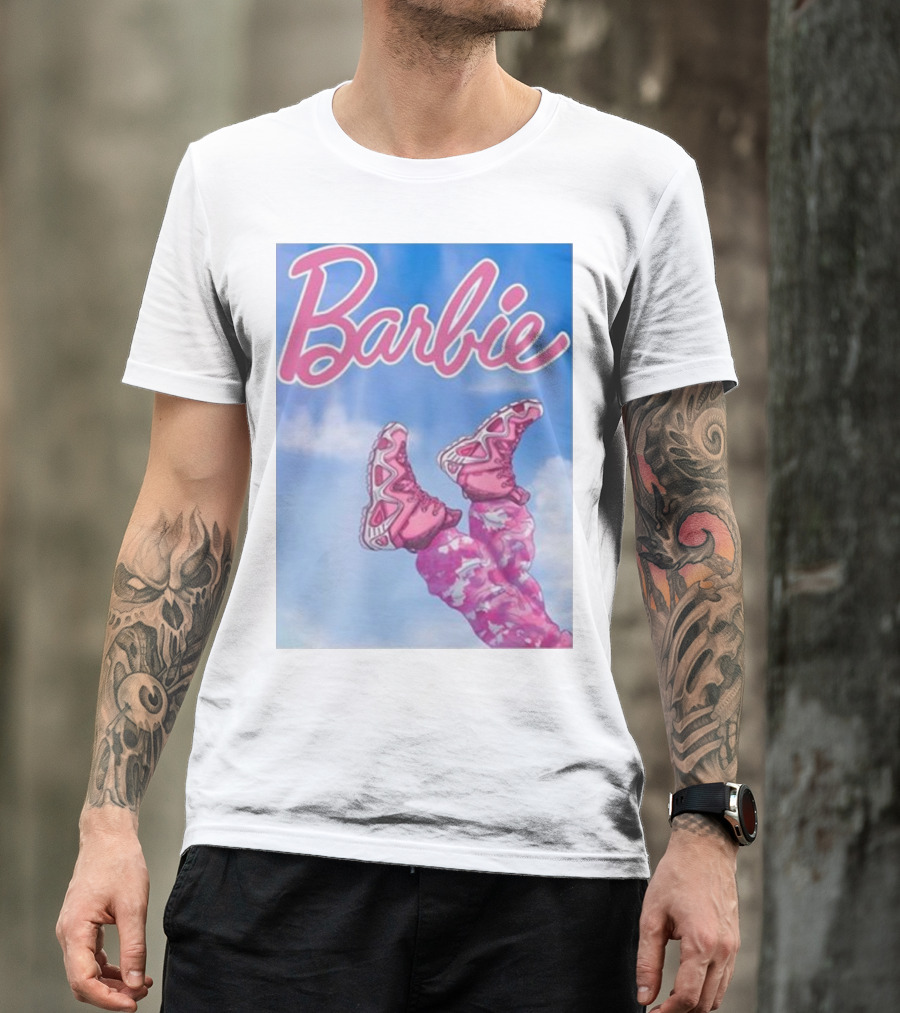 Nafo Trinzu Blgr Lowa Barbie Pink Shoes Sky Background T-Shirt