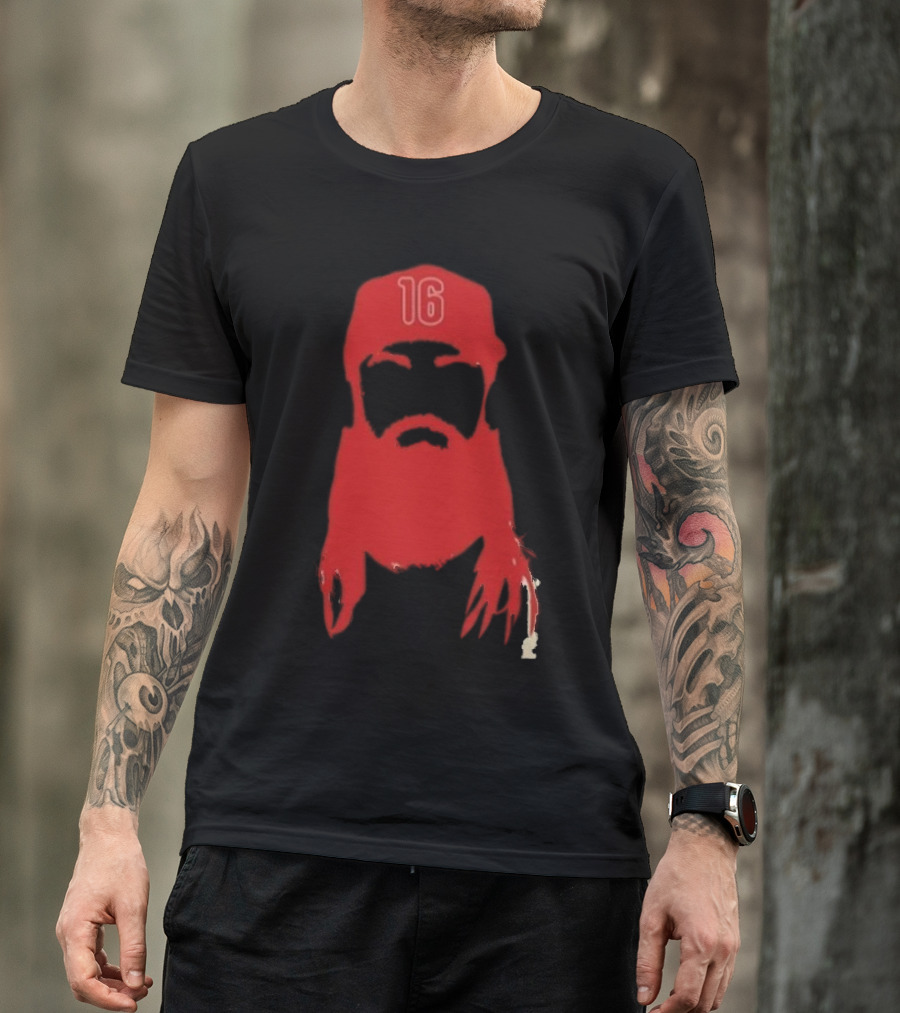 Marsh Phillies Outline Phillie Phanatic Philadelphia Skull 16 T-Shirt