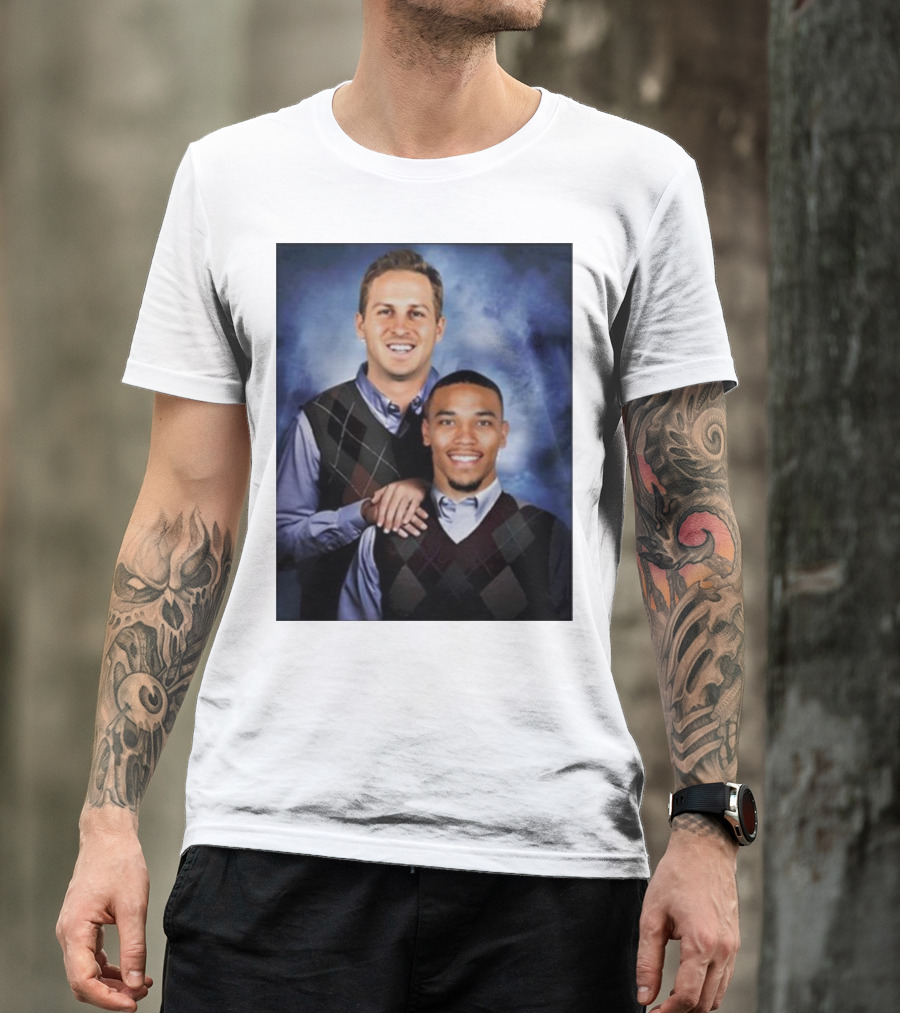The Goff And Amon-Ra Step Brothers Portrait T-Shirt