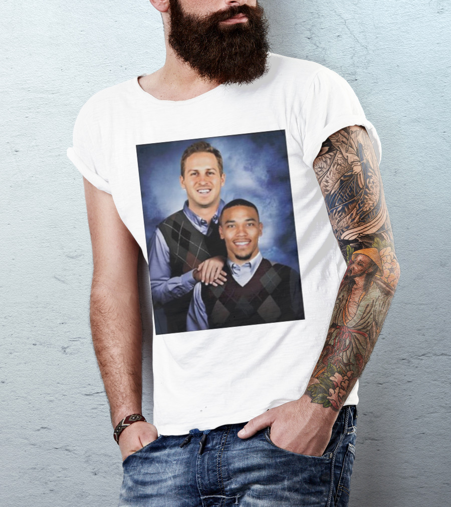The Goff And Amon-Ra Step Brothers Portrait T-Shirt