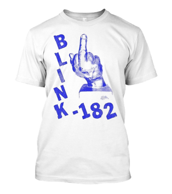 Blink 182 Blue Middle Finger T-Shirt