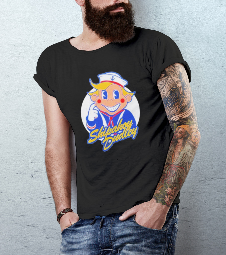 Shipahoy Dudley Sailor Character With Bendy Smile T-Shirt
