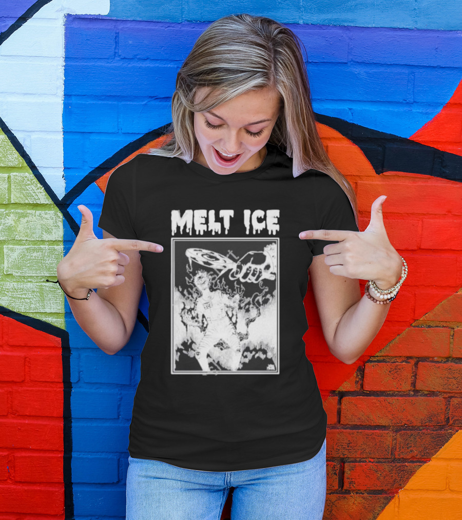 Melt Ice Punkwithacamera Fiery Record Flame T-Shirt