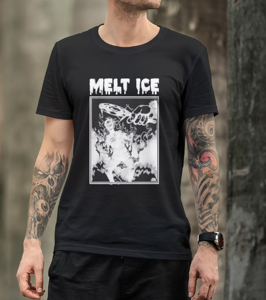Melt Ice Punkwithacamera Fiery Record Flame T-Shirt
