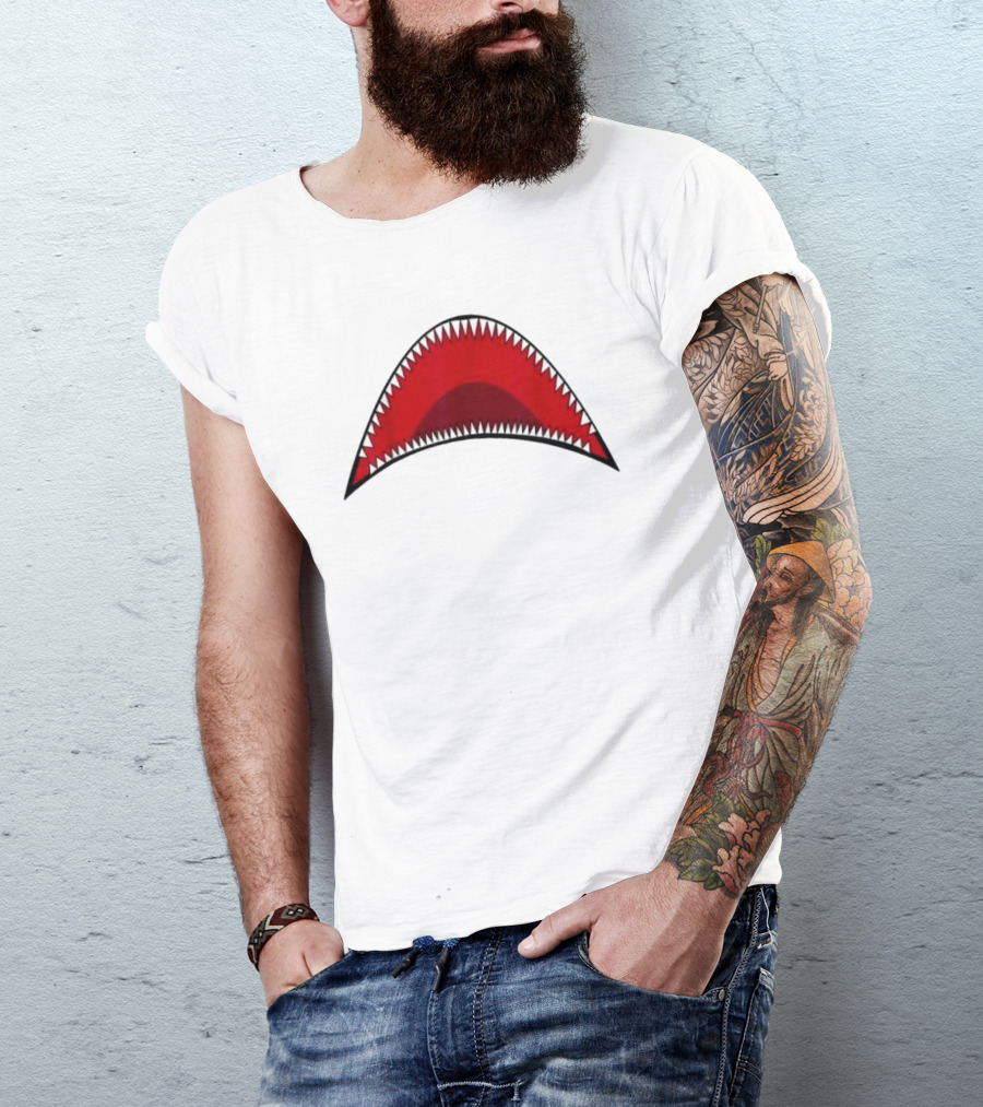 Shark Mouth Teeth Graphic Apparel Bape Icon T-Shirt