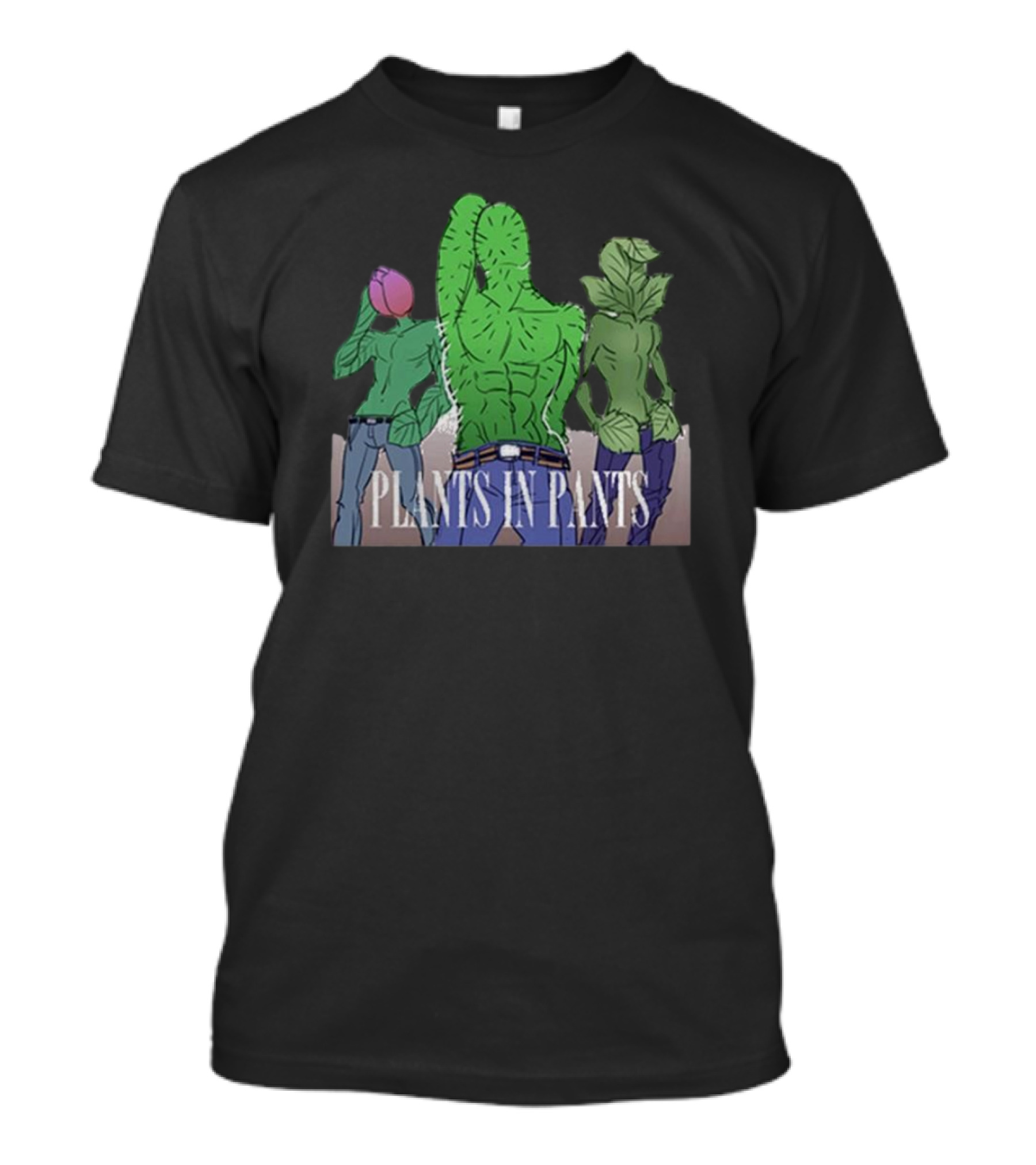 Plants In Pants Green Boyband Trio T-Shirt