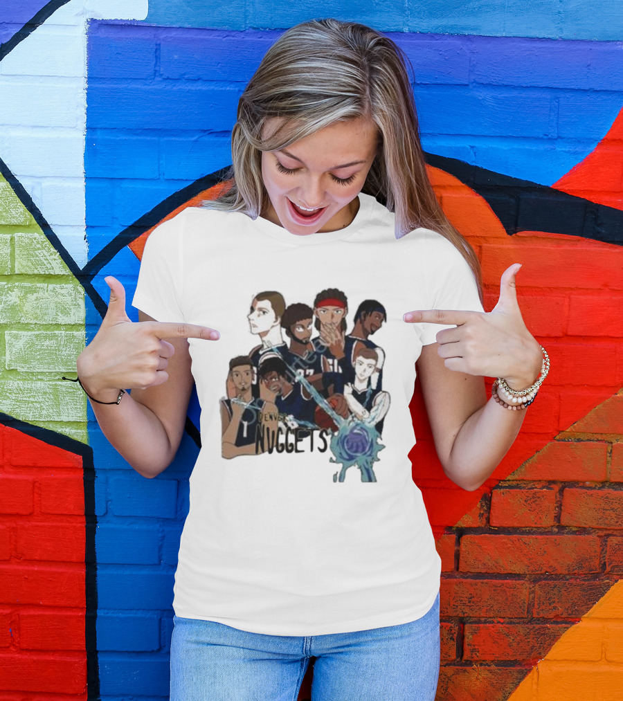 Denver Nuggets Jjk Jujutsu Kaisen Anime Crossover Fan Merch T-Shirt