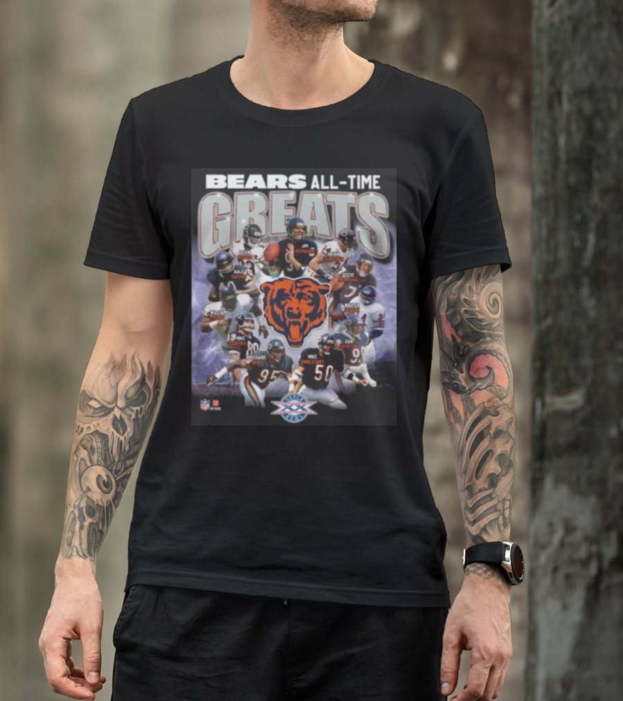 Bears All-Time Greats Super Bowl Legends T-Shirt
