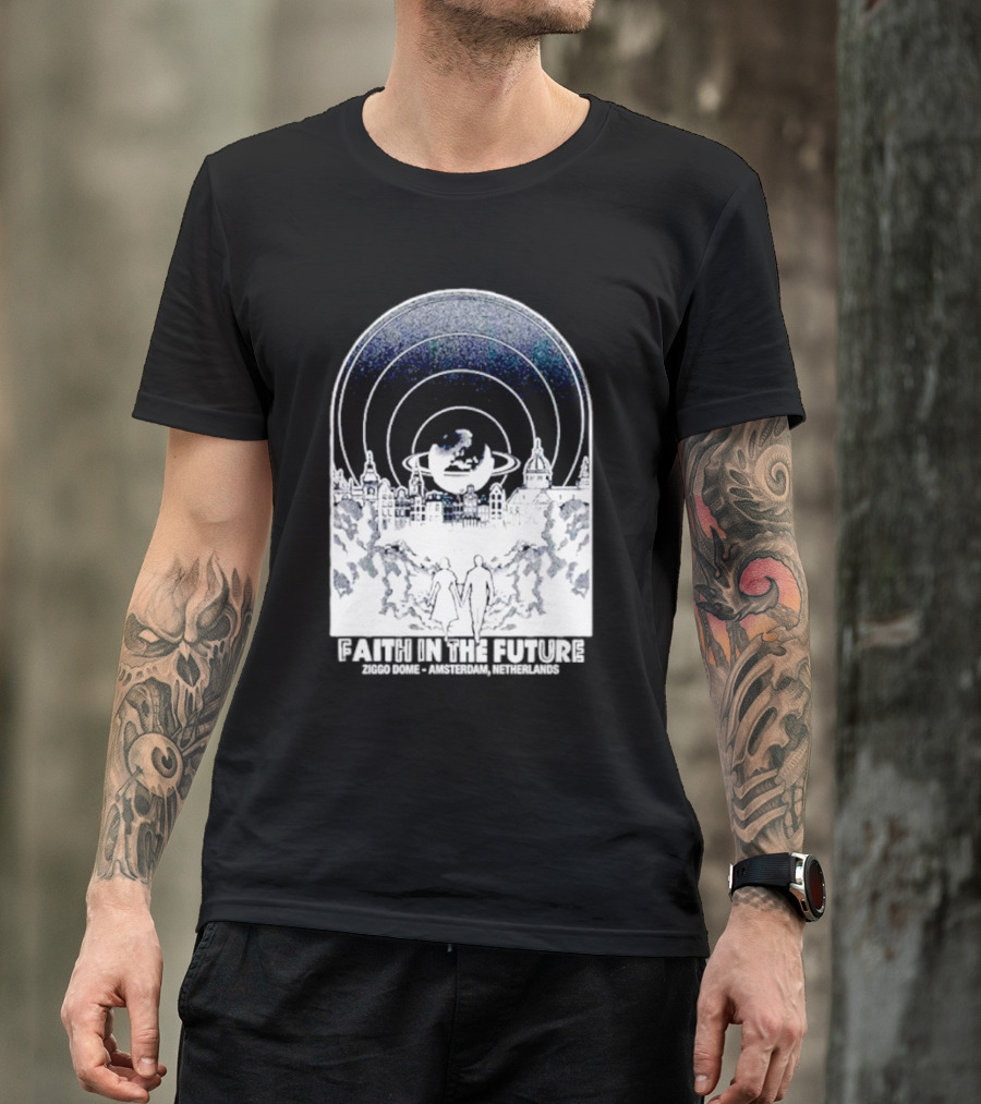 Faith In The Future Ziggo Dome Amsterdam Netherlands Planetary Skyline Tour T-Shirt