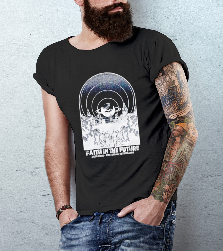 Faith In The Future Ziggo Dome Amsterdam Netherlands Planetary Skyline Tour T-Shirt