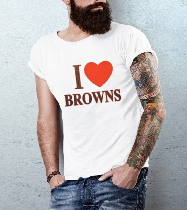 I Heart Browns T-Shirt
