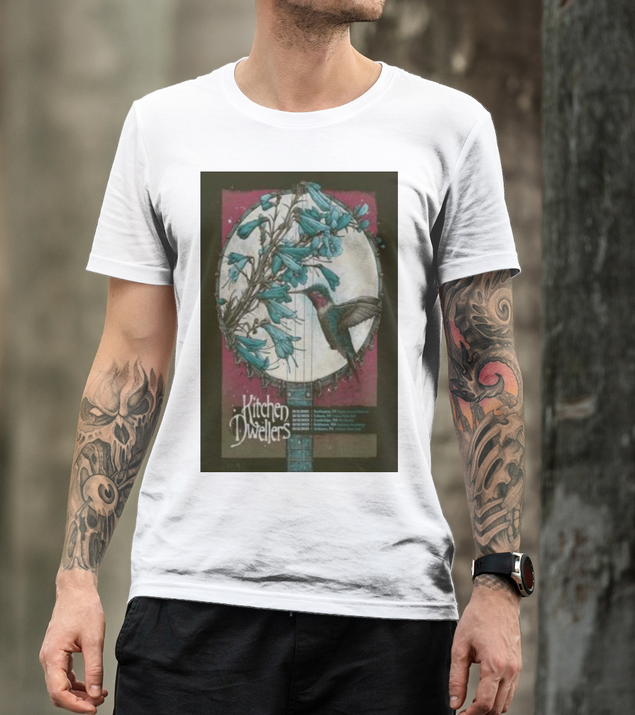 Kitchen Dwellers October 14 Burlington VT Nectar's Banjo Hummingbird T-Shirt