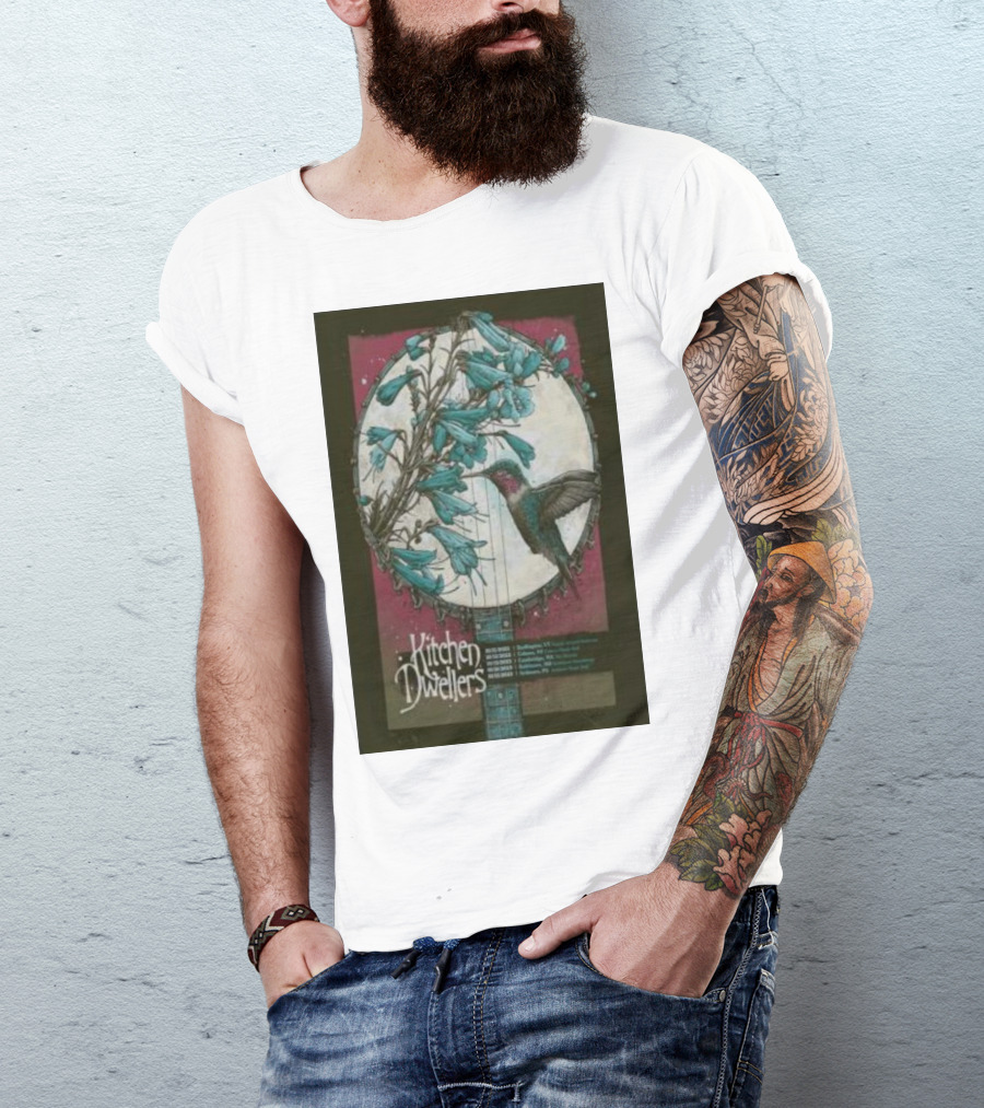 Kitchen Dwellers October 14 Burlington VT Nectar's Banjo Hummingbird T-Shirt