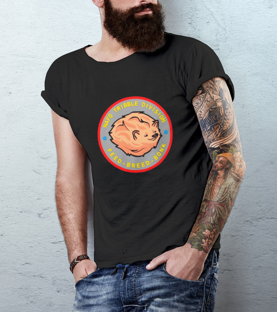 Nafo Tribble Division Feed Breed Bonk Circle Emblem T-Shirt
