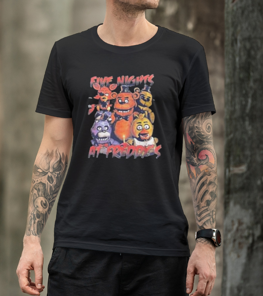 Five Nights At Freddy's FNAF Meme Movie Game Characters Mens Womens T-Shirt
