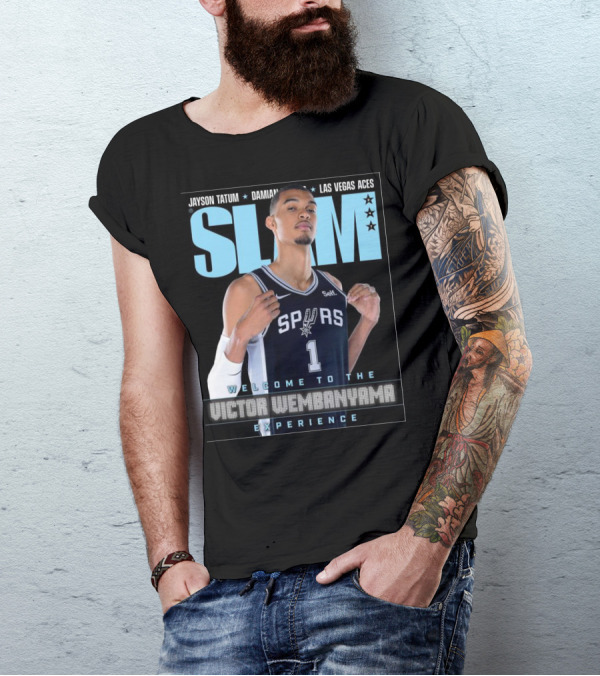 SLAM 247 Cover Featuring Jayson Tatum And Victor Wembanyama Spurs Experience T-Shirt