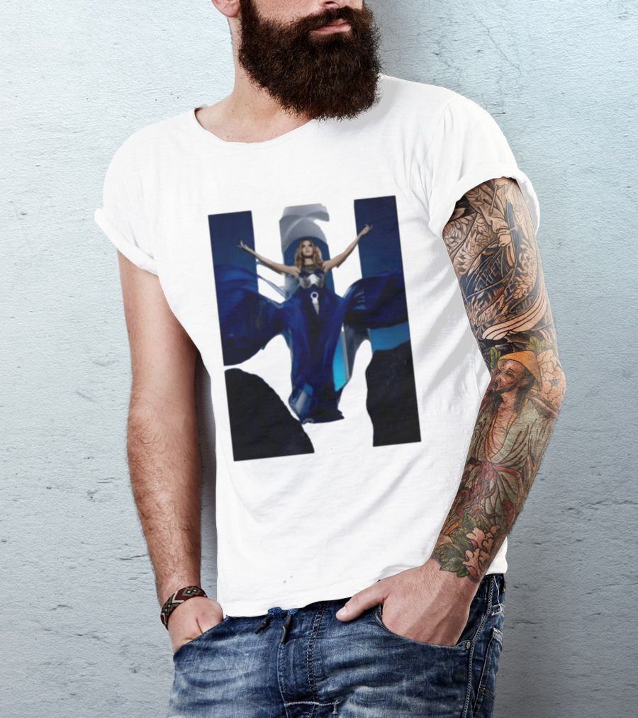 Kylie Minogue Aphrodite Blue Gown Iconic Pose T-Shirt