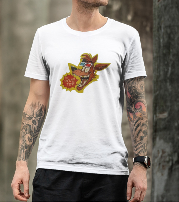 Five Nights At Freddy’s Foxy In 3D Glasses It's Movie Time T-Shirt