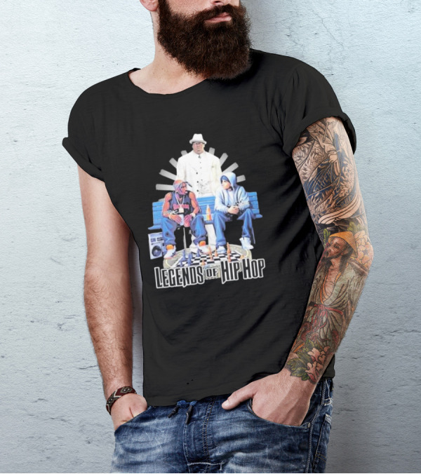 The Eminem Show Legends Of Hip Hop Bench Chess Game Boombox Trio T-Shirt