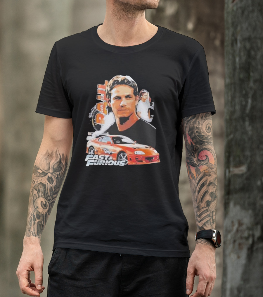 Fast And Furious Paul Walker Toyota Supra T-Shirt