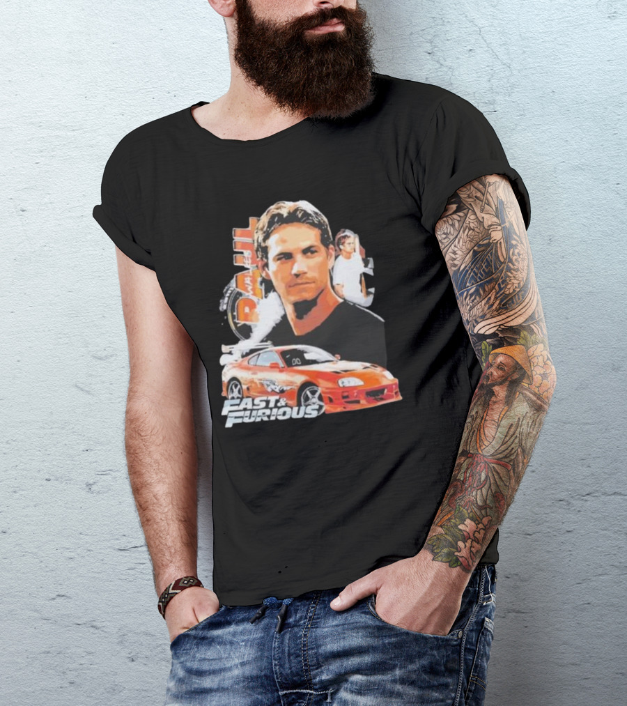 Fast And Furious Paul Walker Toyota Supra T-Shirt