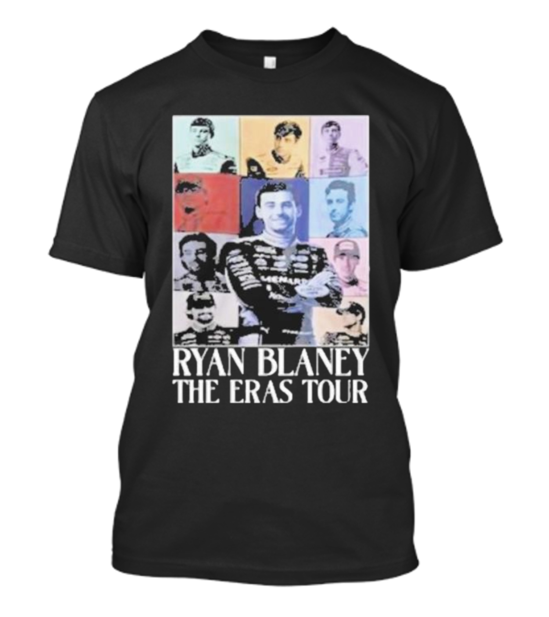Ryan Blaney The Eras Tour Racing Collage T-Shirt