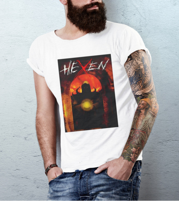Hexen Video Game Cover Art With Demonic Figure And Glowing Orb T-Shirt