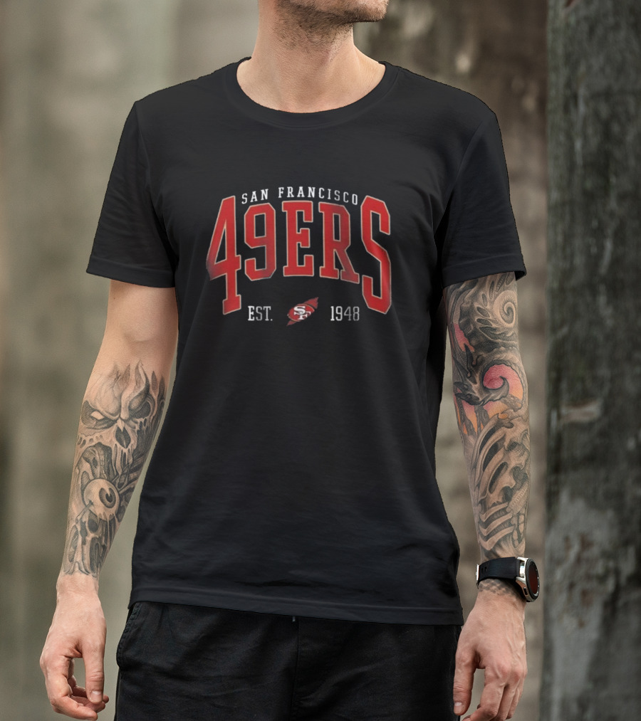 San Francisco 49ers Est. 1948 Vintage Style Niners Crewneck Football Swea T-Shirt