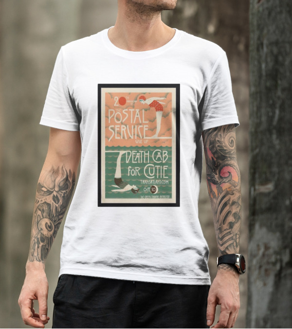 20th Anniversary Postal Service Give Up Death Cab For Cutie Transatlanticism Oct 10 The Greek Theatre Berkeley T-Shirt